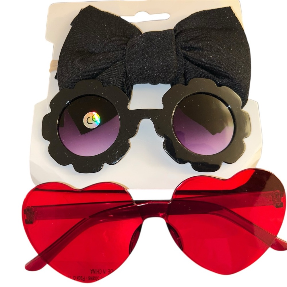 3 piece Sunglasses and Bow set